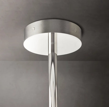 Glass Globe Mobile Six-Arm Chandelier 55"