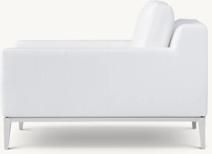 Italia Track Arm Chair - Metal Base