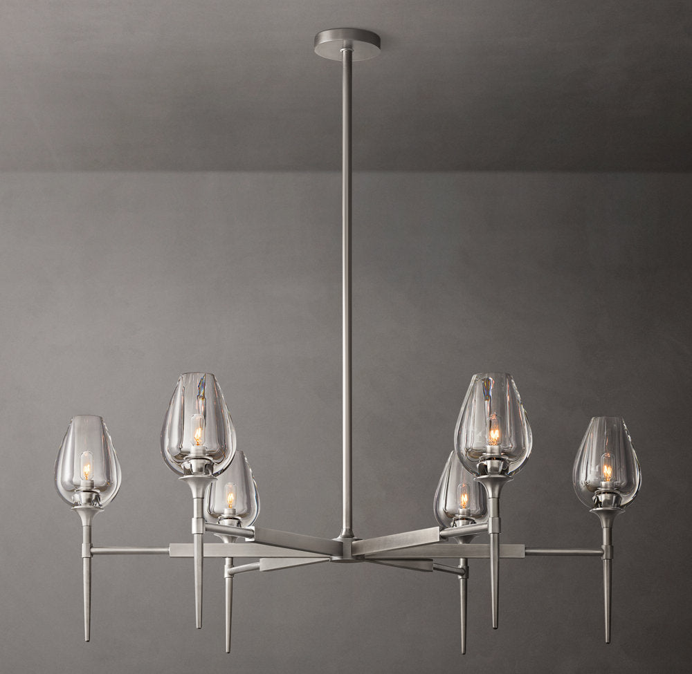 Tulip Round Chandelier 42"