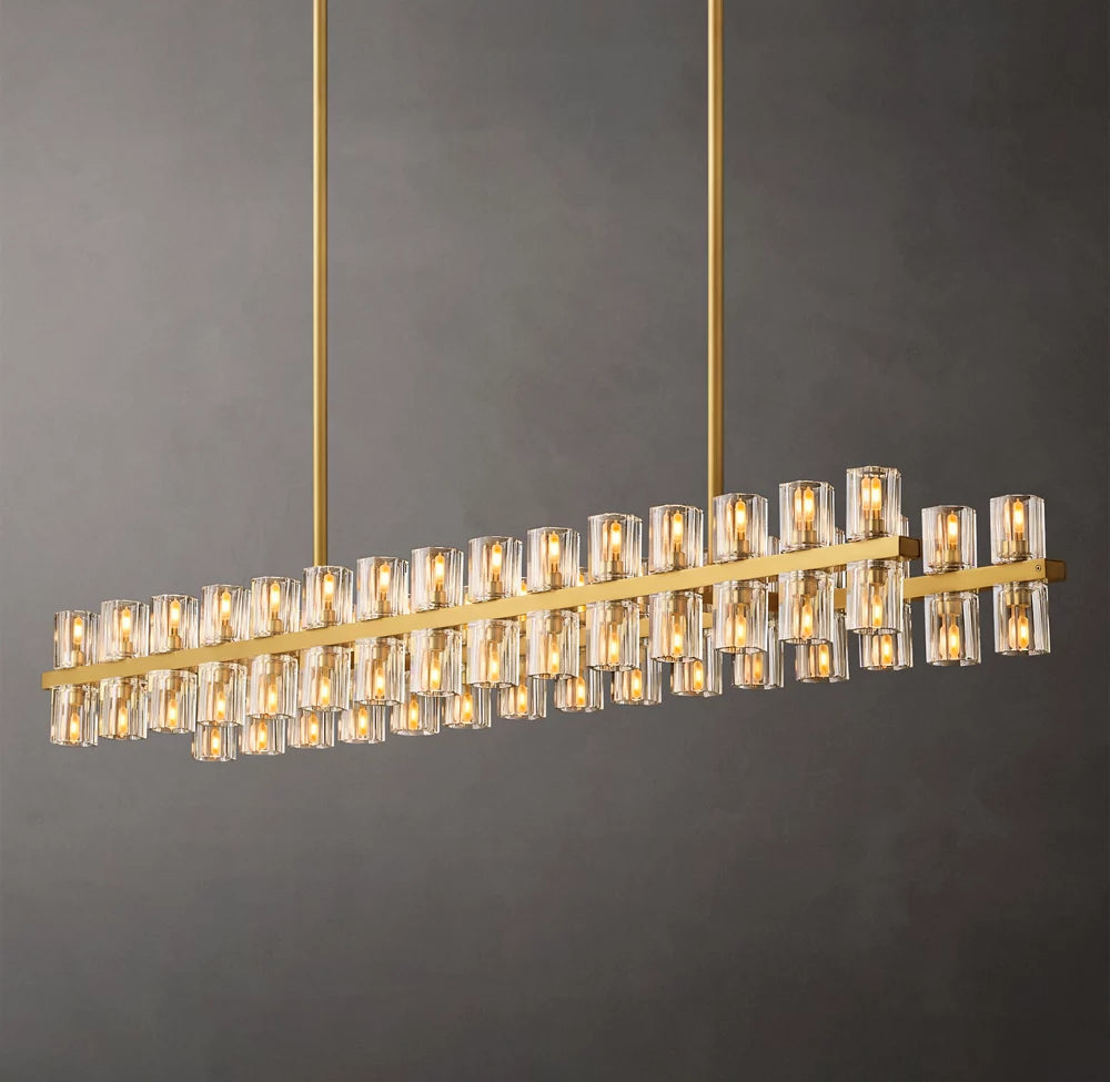 Arcachon LED Rectangular Chandelier 54"