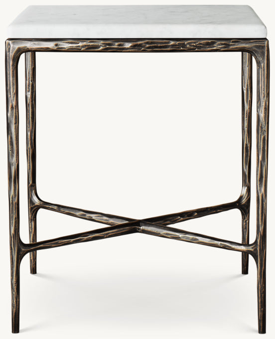 Thaddeus Marble Square Bedside Table