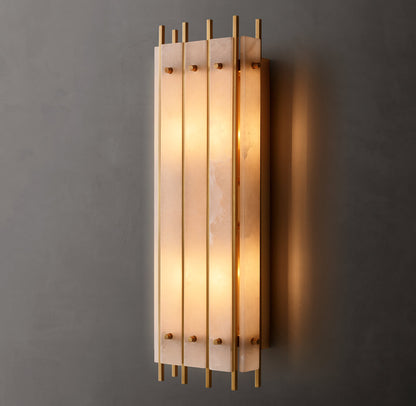 San Marco Alabaster Grand Rectangular Sconce