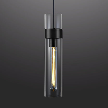 Glass Tube Brass Pendant Lights 1 Light/7 Lights