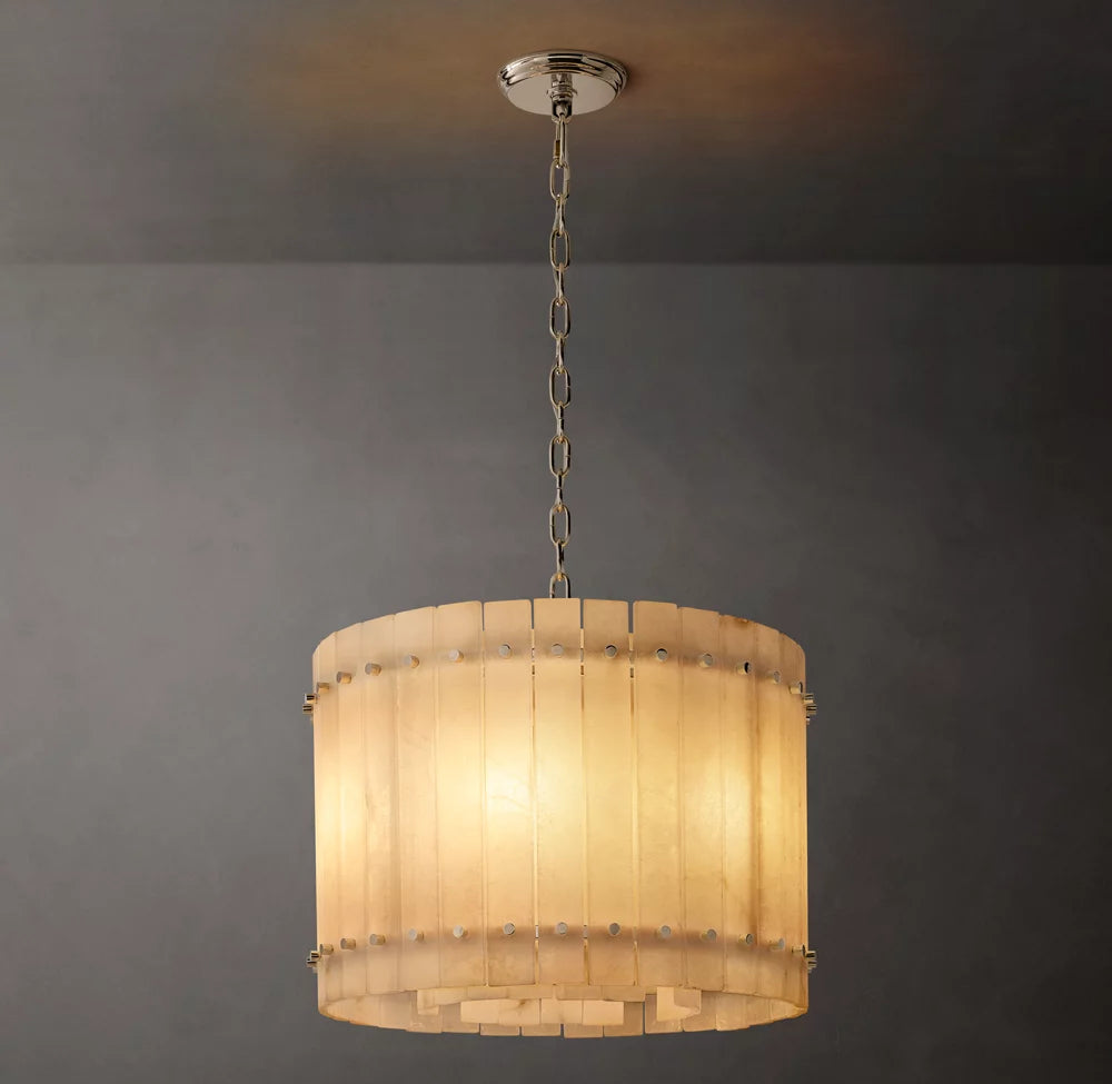 San Marco Alabaster Round Chandelier 22"