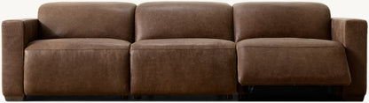 Lennon Recliner Modular Leather 3-Piece Sofa