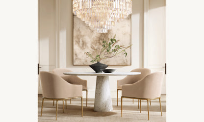 Thaddeus Slope Fabric Dining Armchair