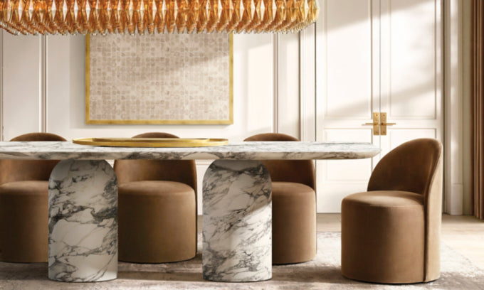 Cupola Carved Dining Table