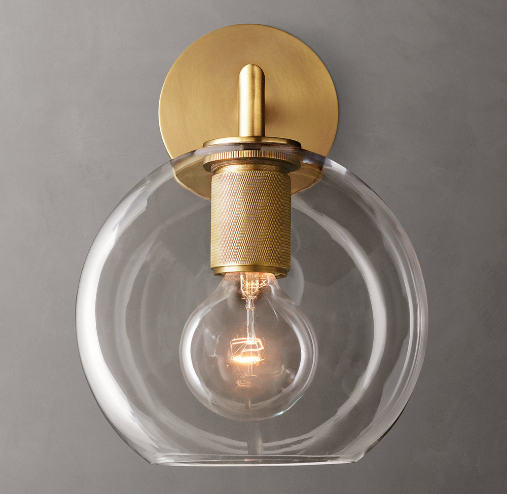 Utilitaire Globe Shade Sconce