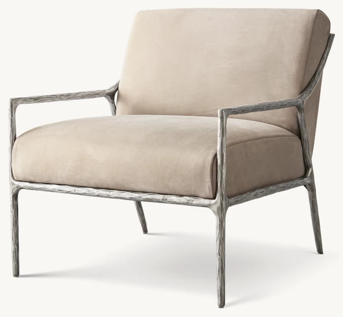 Thaddeus Slope Arm Leather Chair