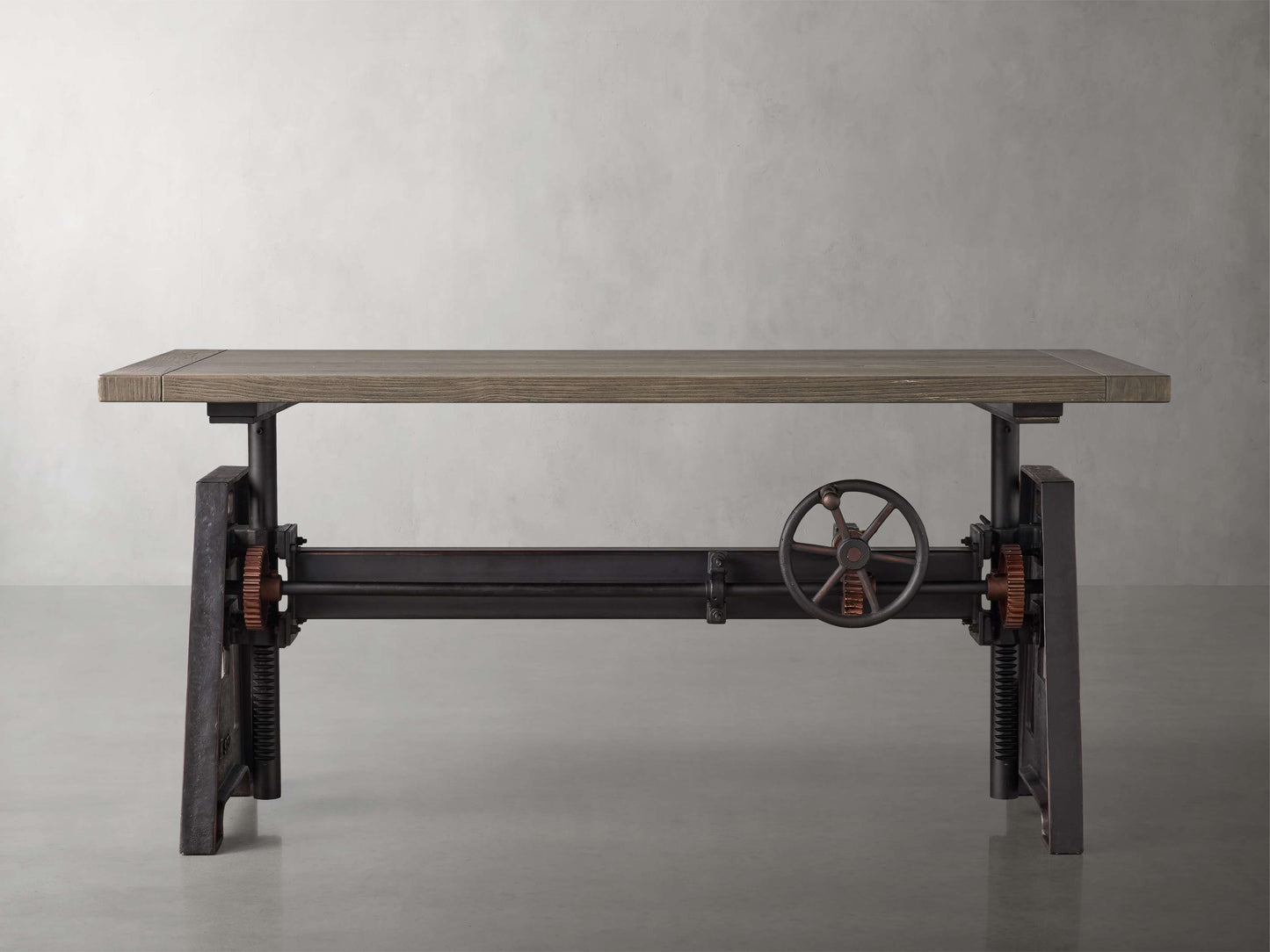 Industrial Crank Desk with Wynn Top