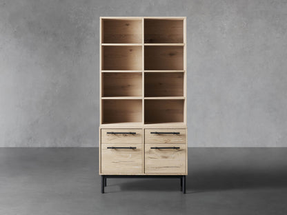 Sullivan Bookcase with File Base
