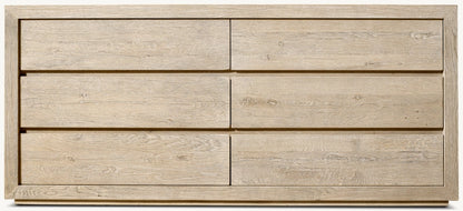Drifted Reclaimed Oak 6-Drawer Dresser