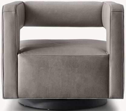 Drew Leather Swivel Chair