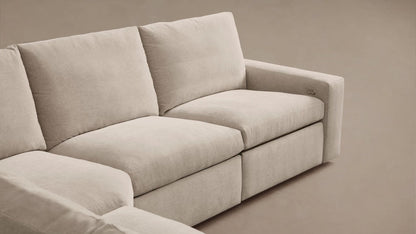 Kipton Wide Arm Three-Piece Motion Modular Sofa