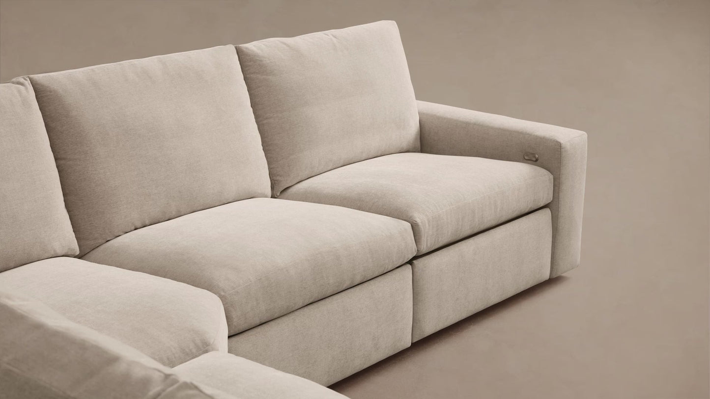 Kipton Wide Arm Four-Piece Motion Modular Sofa