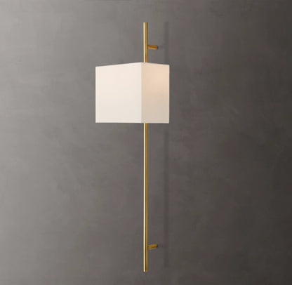 Vela Octagonal Bar Sconce - Rectangular Shade