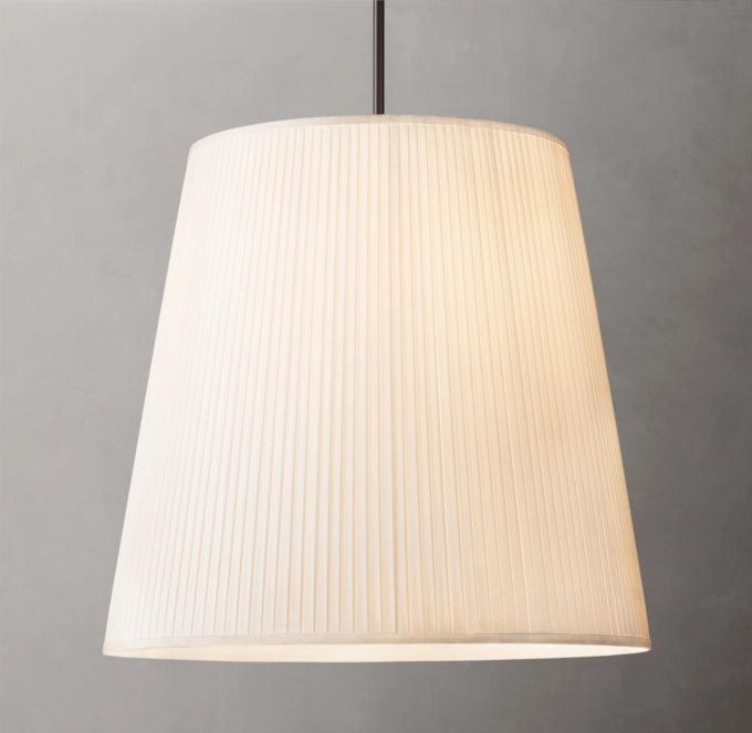 Reed Pleated Barrel Pendant