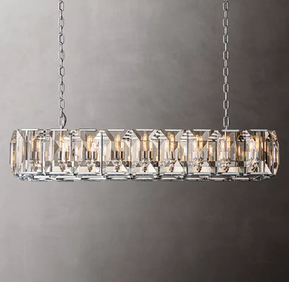 Harlow Crystal Rectangular Chandelier 62"