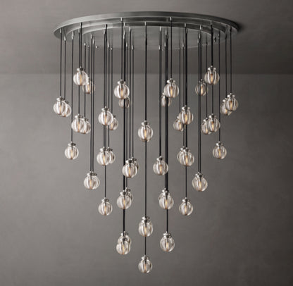Pearl Round Chandelier 60"