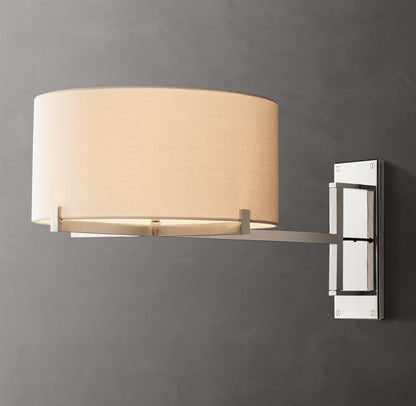 Pauillac Drum Shade Swing-Arm Sconce