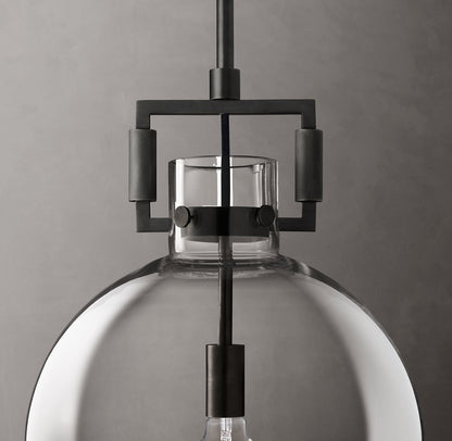 Machinist Glass Globe Pendant