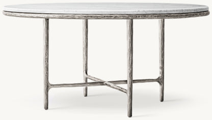 Thaddeus Marble Round Dining Table