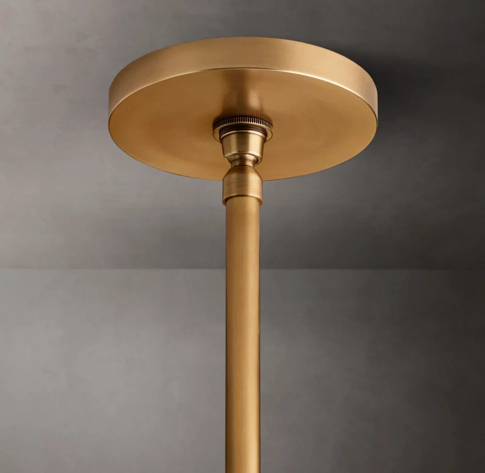 Hand-Carved Alabaster Cylinder Pendant