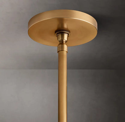 Hand-Carved Alabaster Cylinder Pendant