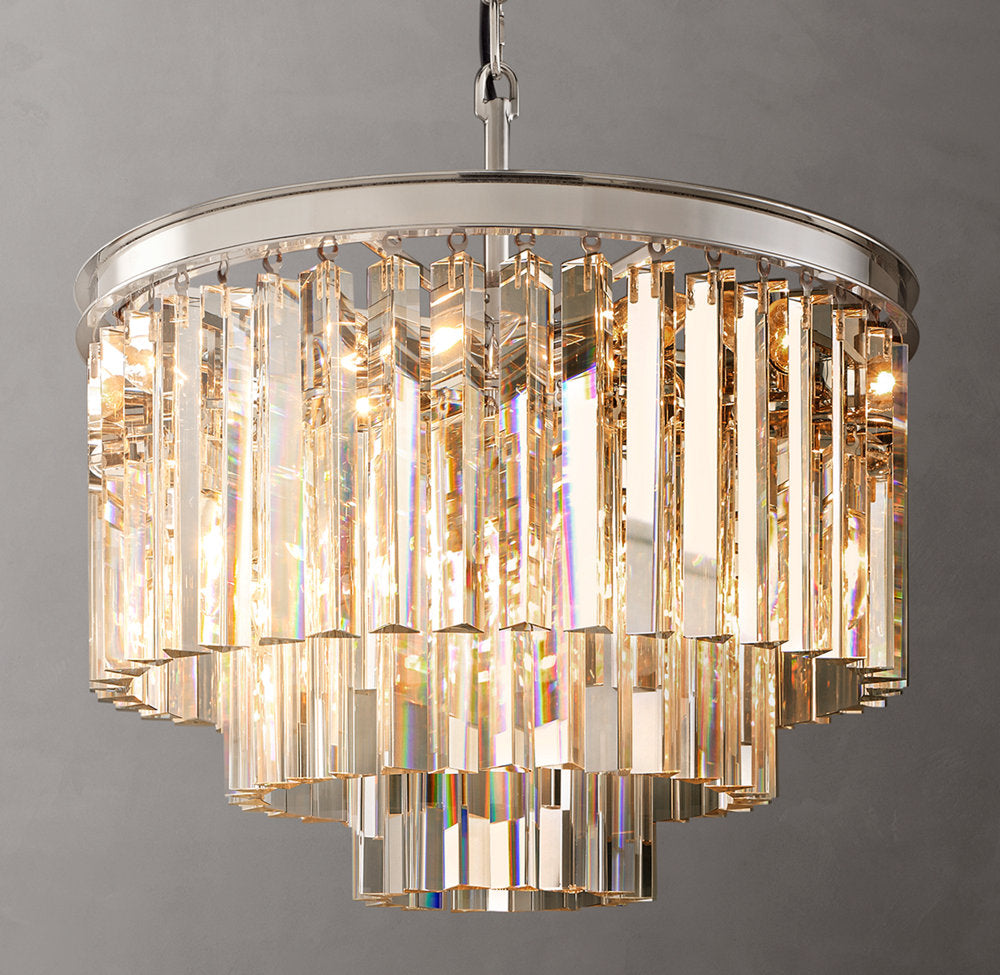 1920s Odeon Round Chandelier 20"