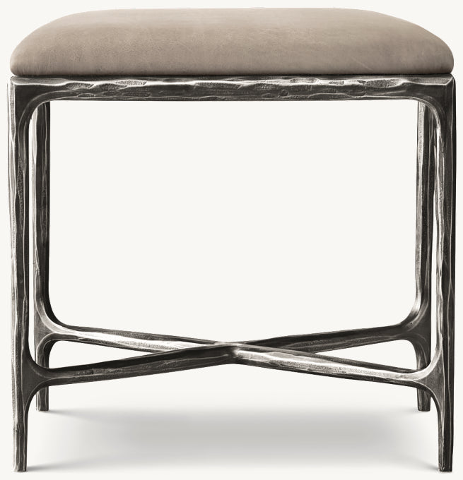 Thaddeus Leather Stool
