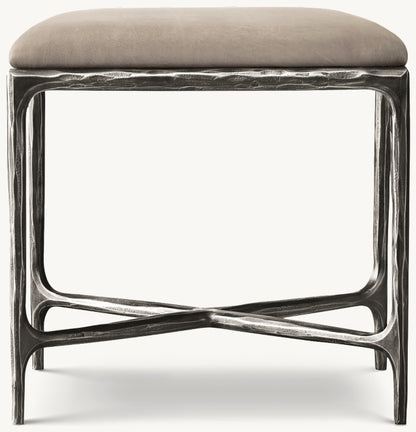 Thaddeus Leather Stool