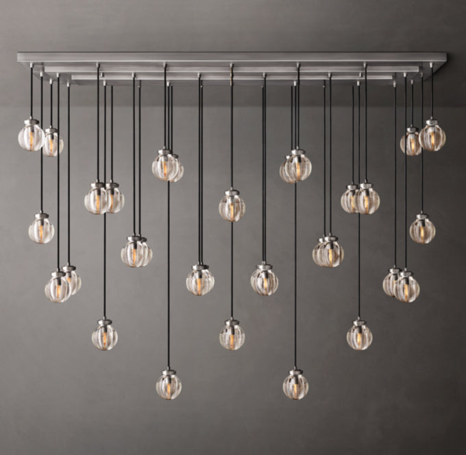 Pearl Rectangular Chandelier 72"