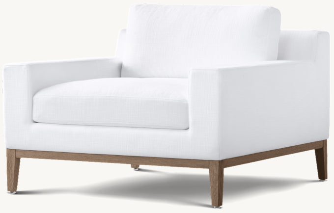 Italia Track Arm Chair - Oak Base