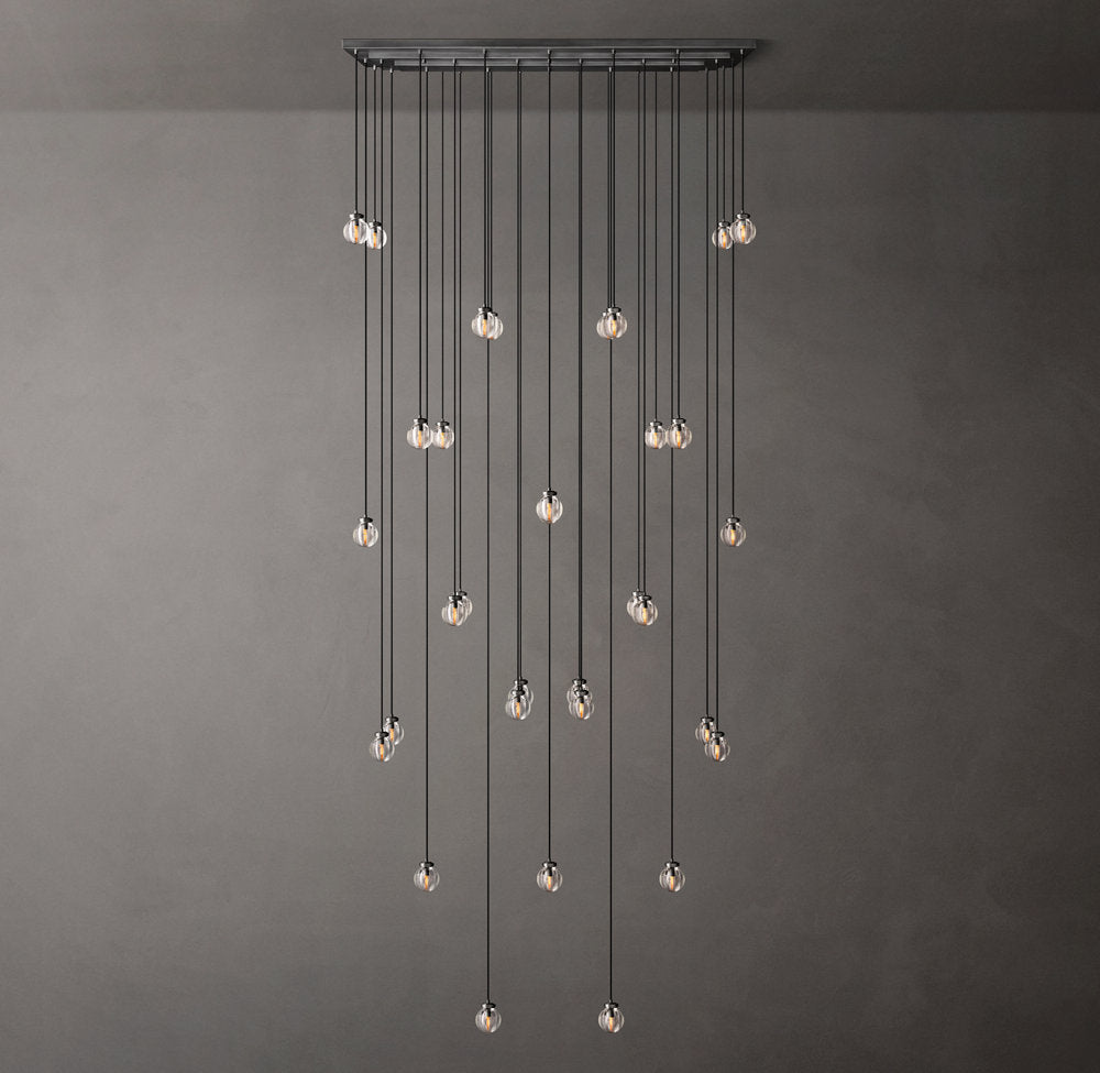 Pearl Rectangular Chandelier 72"