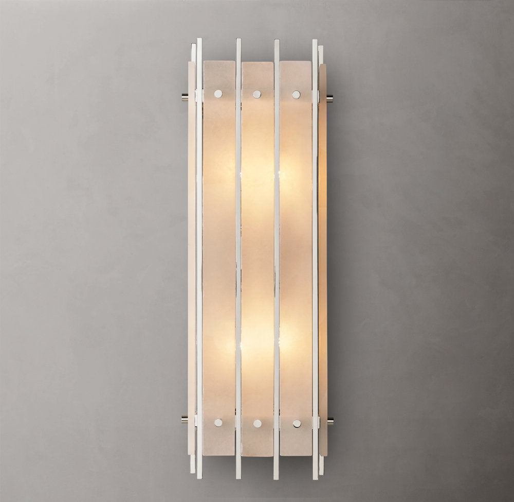 San Marco Alabaster Grand Rectangular Sconce