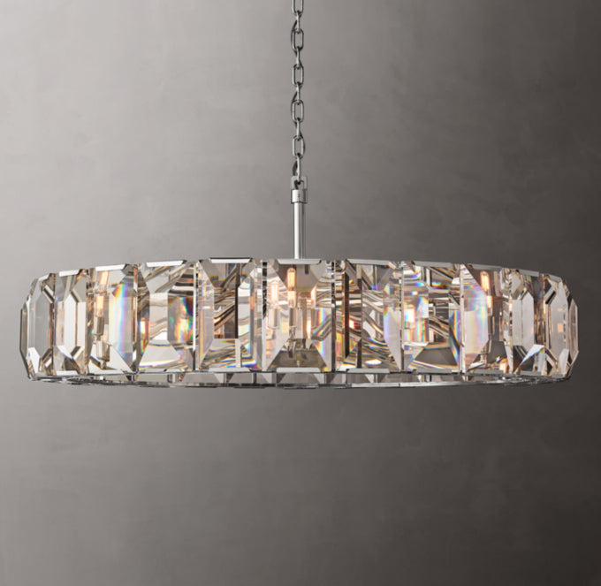 Harlow Crystal Round Chandelier 60"