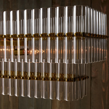 Mallory Crystal Linear Chandelier