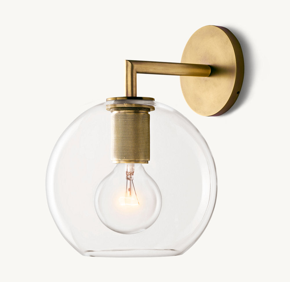 Utilitaire Globe Shade Sconce