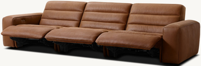 Chelsea Recliner Modular Leather 3-Piece Sofa