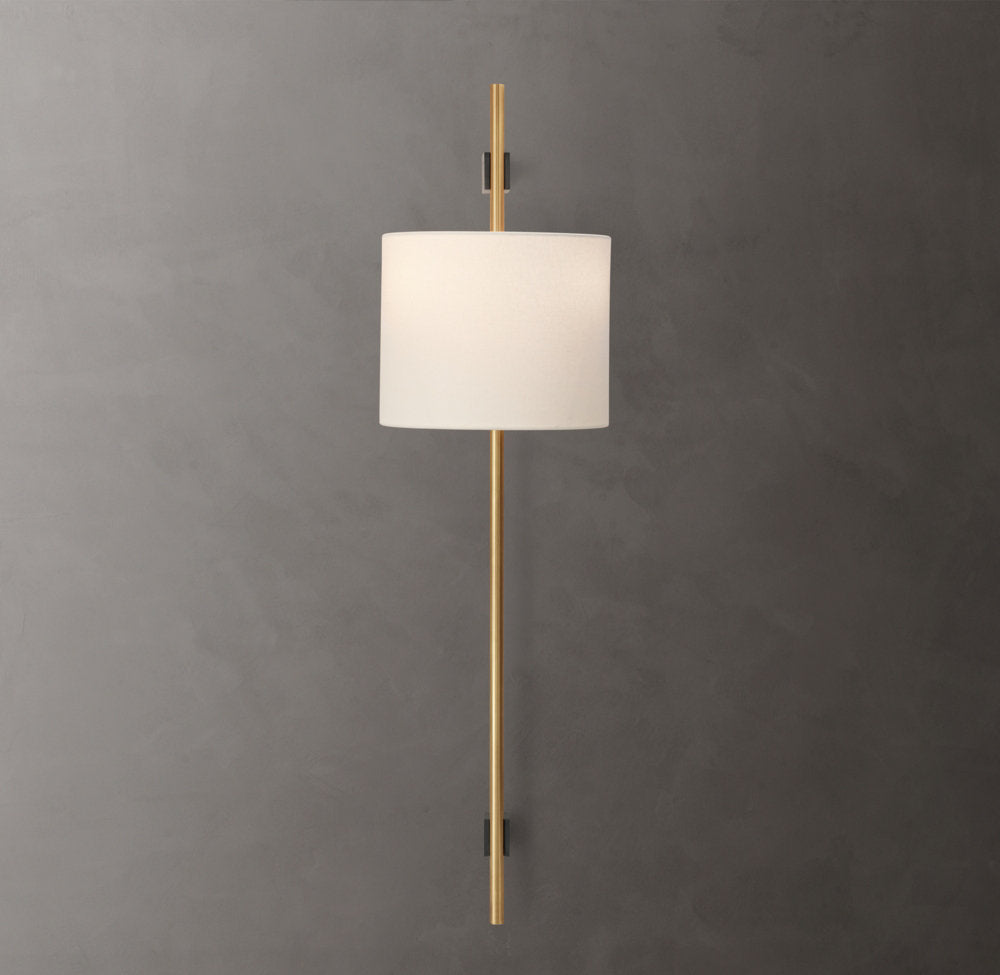 Vela Round Bar Sconce - Round Shade