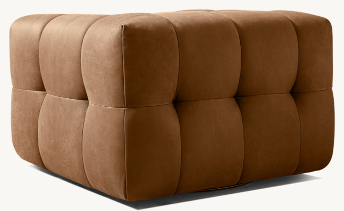 Dario Leather Swivel Chair