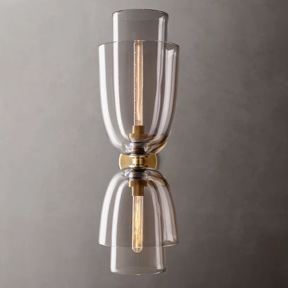 Blom Clear Glass Cloche Grand Sconce