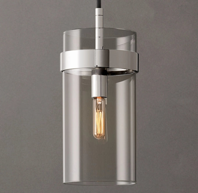 Ravelle Clear Glass Pendant 5"