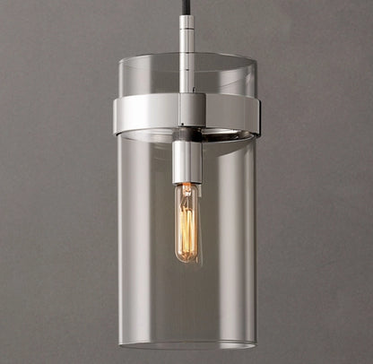 Ravelle Clear Glass Pendant 5"