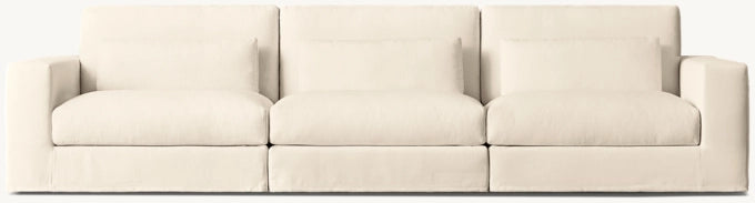 Lugano Slipcovered Modular 3-Piece Sofa