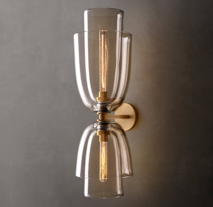Blom Clear Glass Cloche Grand Sconce