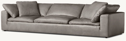 Cloud Leather 3-Cushion Sofa