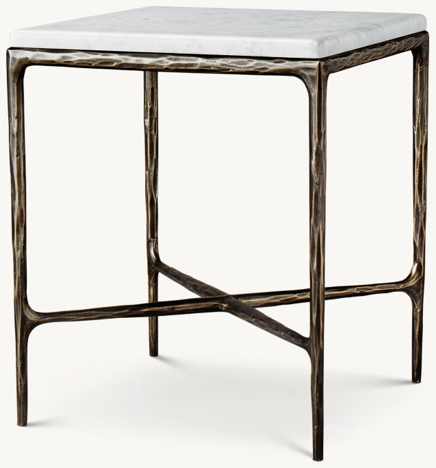 Thaddeus Marble Square Bedside Table