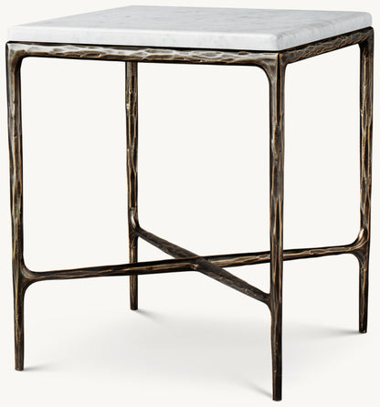 Thaddeus Marble Square Bedside Table