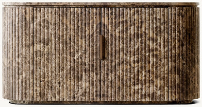 Byron Reeded Stone Double-door Sideboard
